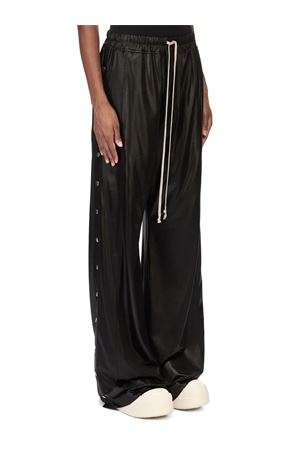 Pantaloni larghi in jersey nero lucido RICK OWENS DRKSHDW | DS01F4336JL09